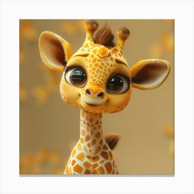 Cute Giraffe 10 Canvas Print