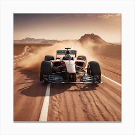 F1 Desert V2 Canvas Print