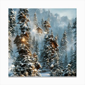 Winter Scene Canvas Print