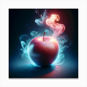 Apple With Smoke Canvas Print