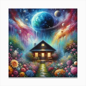 House In The Sky Canvas Print