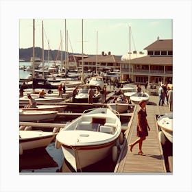 The Old Marina~Reimagined by Hall-O-Gram Creations, hallogram, hallogramcreations 6 Canvas Print