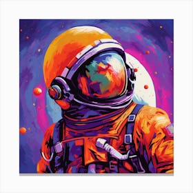 Astronaut Painting Canvas Print