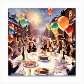 New Year's Eve Party Canvas Print