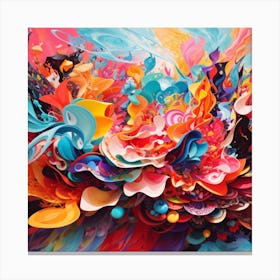 Colourful Petal Canvas Print