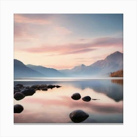 Sunrise At Lake Gilbert Canvas Print