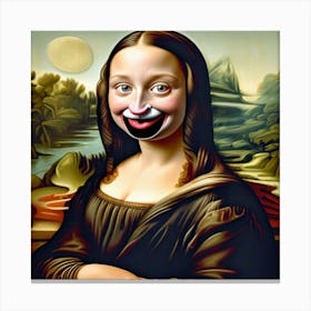 Funny Mona Lisa Canvas Print