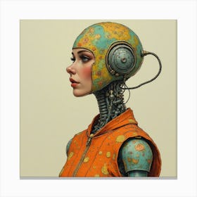 Humanoid Robot Outfit Canvas Print