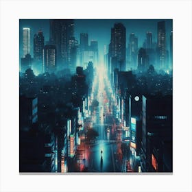 Futuristic City 11 Canvas Print