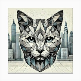 Icepaw City Cat Canvas Print