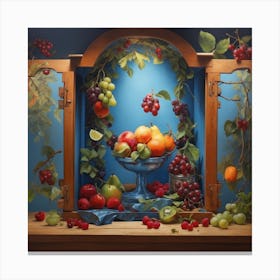 Fruit In The Window Canvas Print