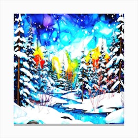Early Snowfall - Winter Landscape Canvas Print