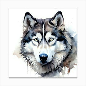 Wolf Painting 12 Canvas Print