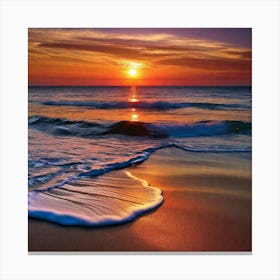 Sunset On The Beach 475 Canvas Print