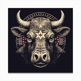 Bull Head 2 Canvas Print