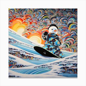 Snowman 1 Canvas Print