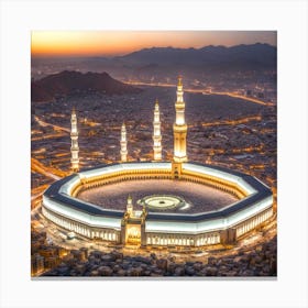 Mecca beautiful view Canvas Print