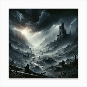 Valley castle Canvas Print