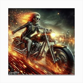 Night Rider Canvas Print
