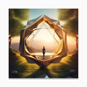 Geometric portal Canvas Print