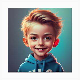 Portrait Of A Boy 1 Canvas Print