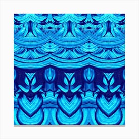 Abstract Blue Design Canvas Print