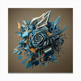 Abstract Rose Canvas Print