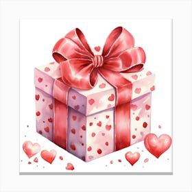 Valentine'S Day Gift Box 1 Canvas Print