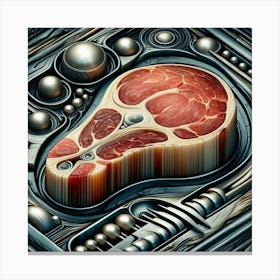 Meat On A Plate Canvas Print