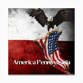 America,Pennsylvania design HD.3 Canvas Print