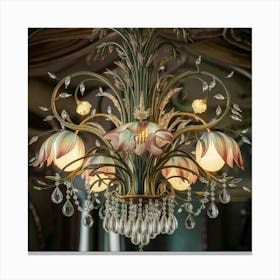 Tulip Chandelier Canvas Print