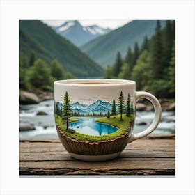 Coffee Mug Painting 2 Canvas Print