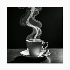 Steaming Cup Of Coffee 11 Canvas Print