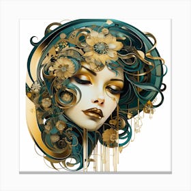 Clockwork Girl Canvas Print