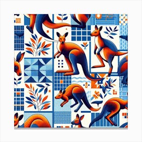 Australian Kangaroos Canvas Print