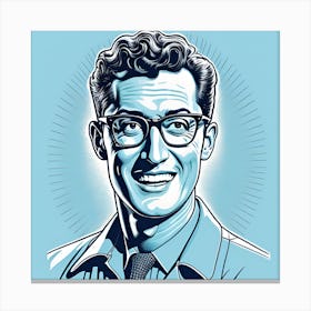 Buddy Holly 50s Singer Canvas Print