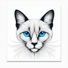 Creative Feline Cat Artwork 93 Canvas Print