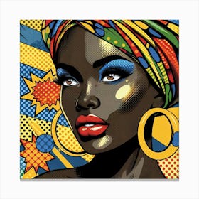 Wuraola Pop African Woman Canvas Print