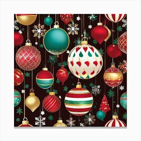 Christmas Ornaments 41 Canvas Print