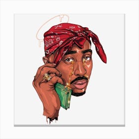 Tupac 1 Canvas Print