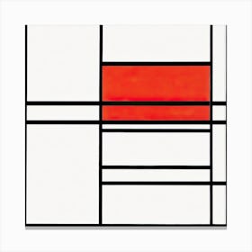 Composition No, Piet Mondrian Canvas Print