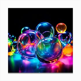 Colorful Bubbles 4 Canvas Print