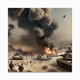 Iraq War 3 Canvas Print