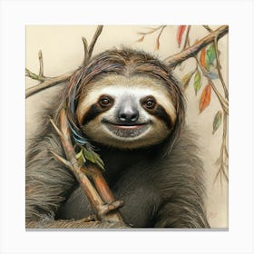 Sloth 53 Canvas Print