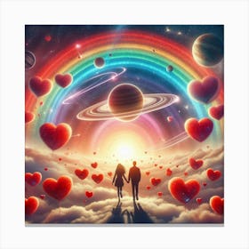 Love In The Sky 4 Canvas Print