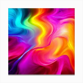 Color Brightness Vibrant Electric Power Gradient Vivid Intense Dynamic Radiant Glowing En (21) Canvas Print