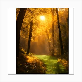 Path Through The Woods Canvas Print