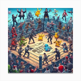 Pokemon 3 Canvas Print