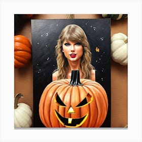 Taylor Swift Pumpkin 9 Canvas Print