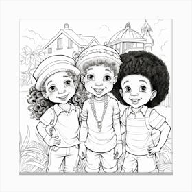 Coloring Pages For Kids Canvas Print